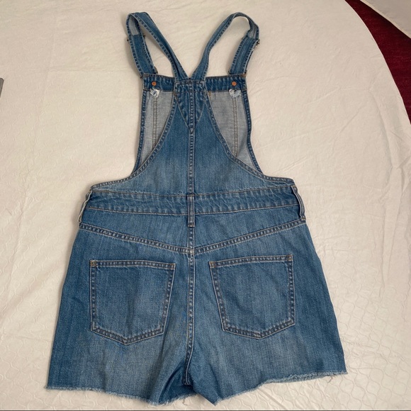 Madewell Adirondack Short Overalls Isley Wash blue S - Picture 3 of 13